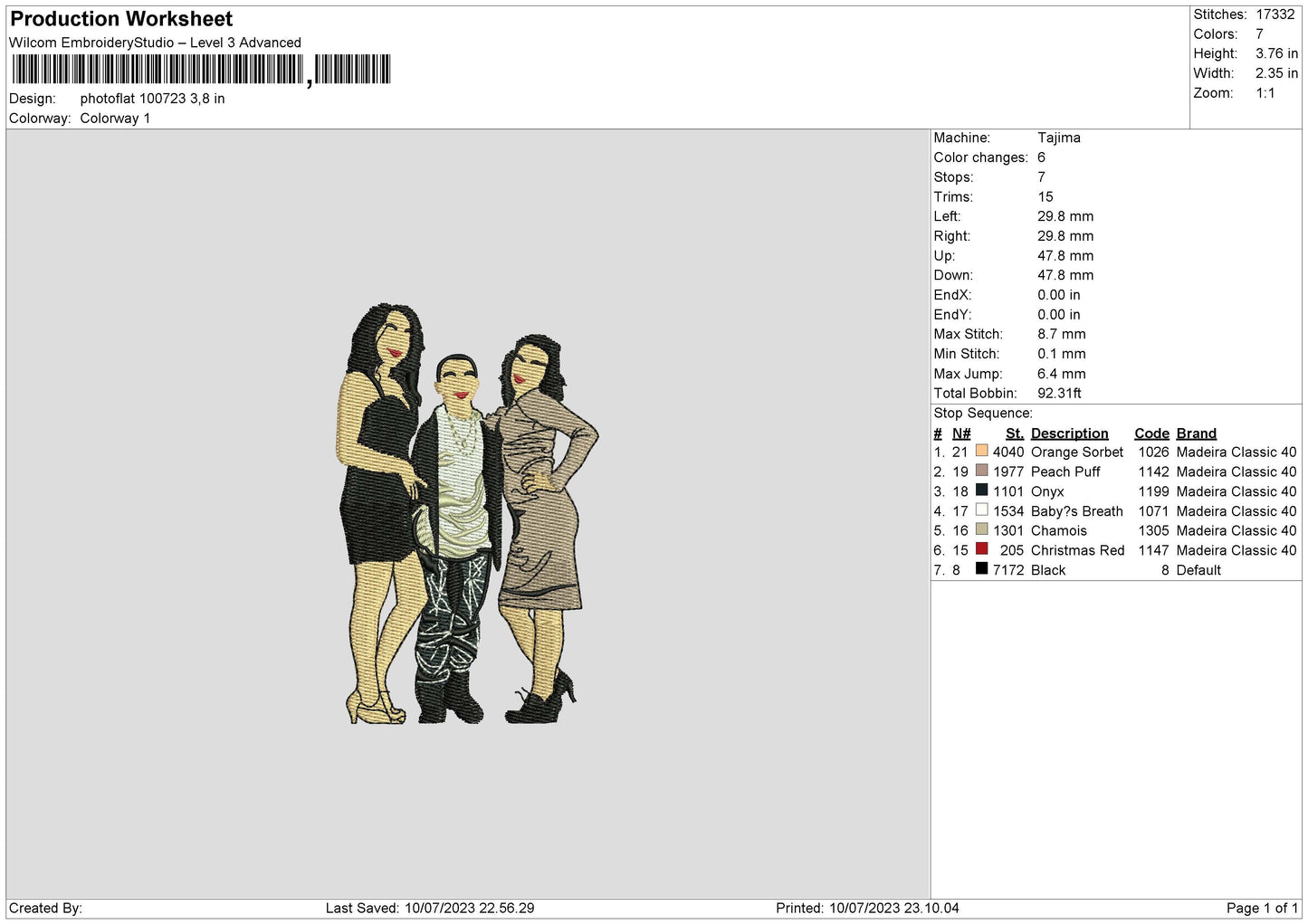Photoflat 1007 Embroidery File 6 sizes