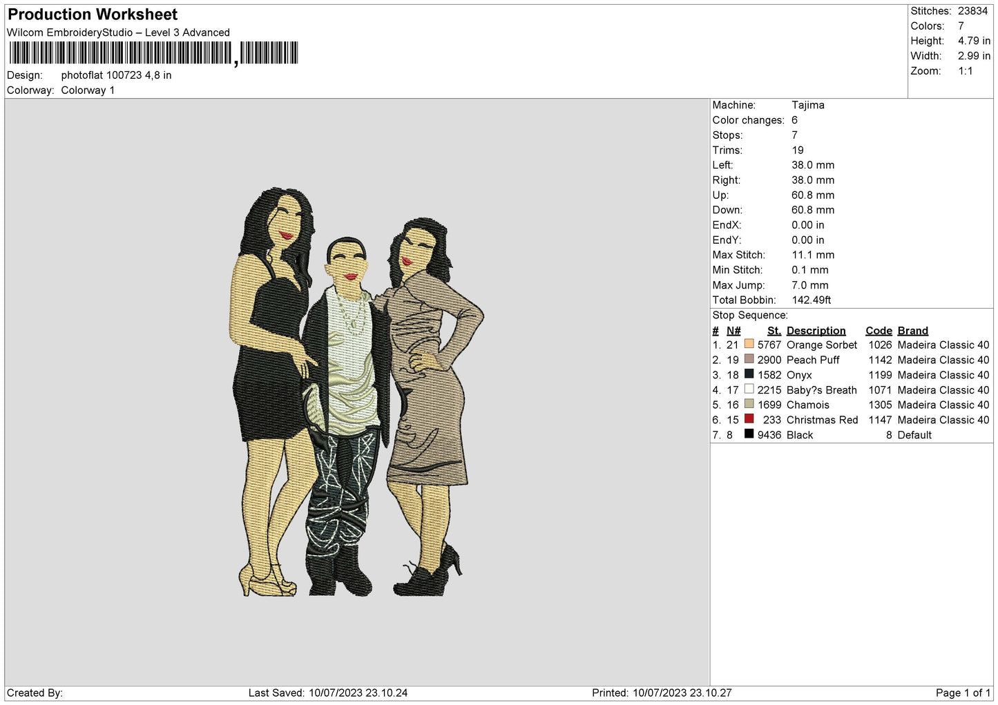 Photoflat 1007 Embroidery File 6 sizes