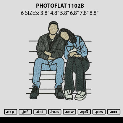 Photoflat 1102b Embroidery File 6 sizes