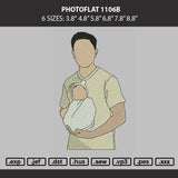 Photoflat 1106b Embroidery Machine Design File 6 sizes