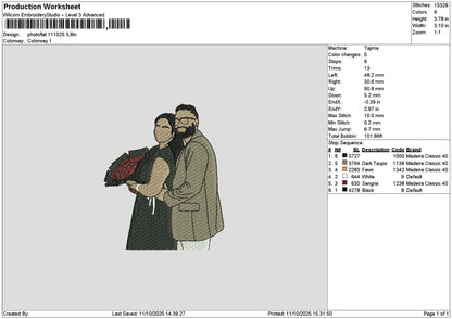 Photoflat 1110 Embroidery File 6 sizes
