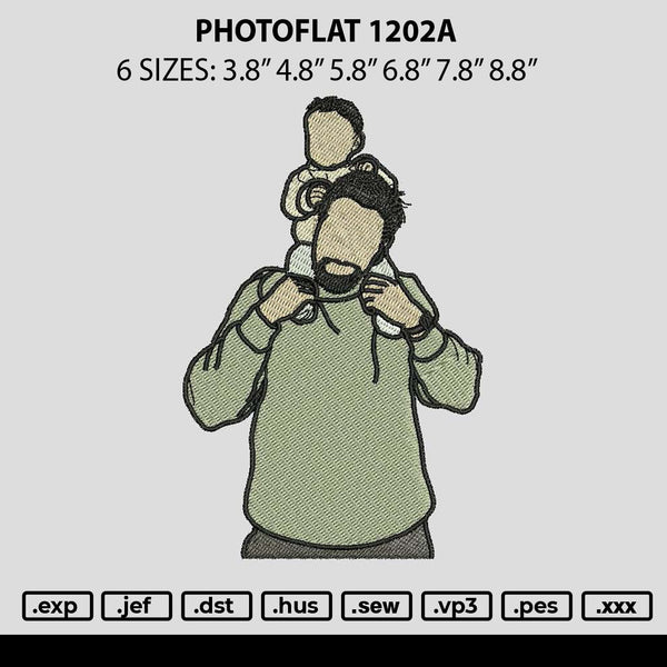 Photoflat 1202b Embroidery File 6 sizes