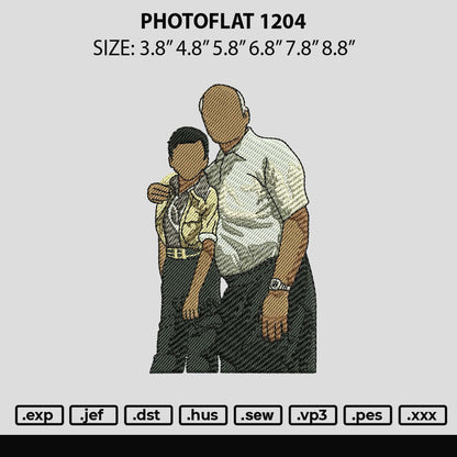 Photoflat 1204 Embroidery File 6 sizes