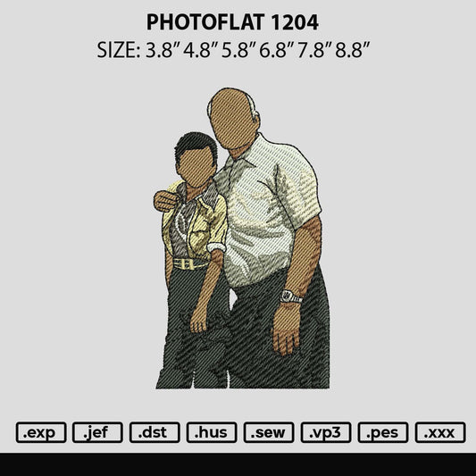 Photoflat 1204 Embroidery File 6 sizes