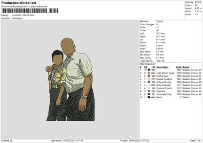 Photoflat 1204 Embroidery File 6 sizes