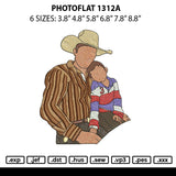 Photoflat 1312a Embroidery File 6 sizes