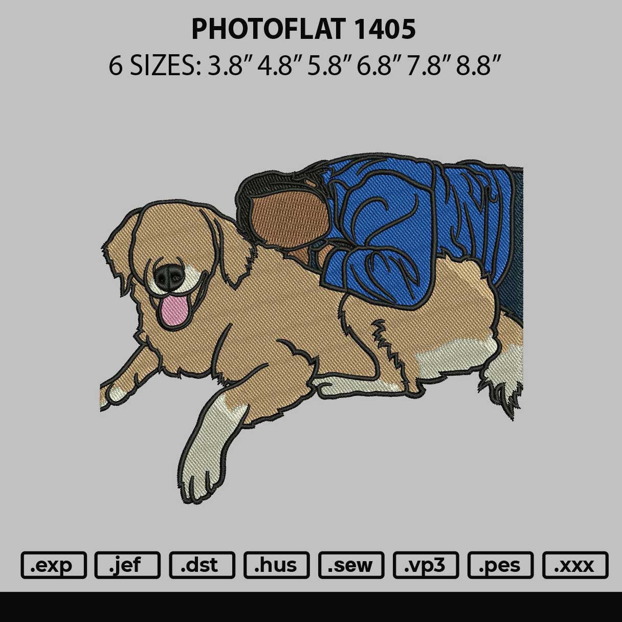 Photoflat 1405 Embroidery File 6 sizes