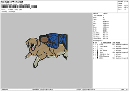 Photoflat 1405 Embroidery File 6 sizes