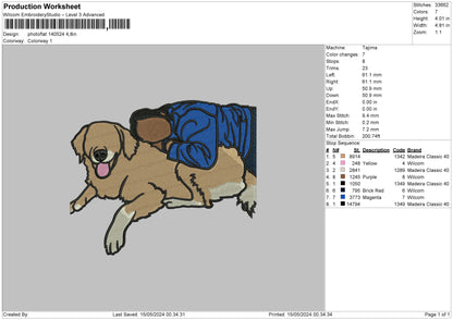 Photoflat 1405 Embroidery File 6 sizes