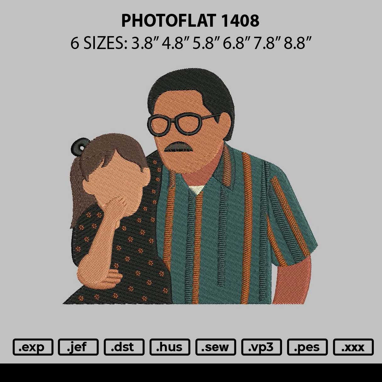 Photoflat 1408 Embroidery File 6 sizes