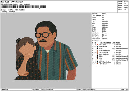 Photoflat 1408 Embroidery File 6 sizes