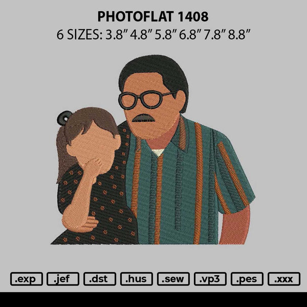 Photoflat 1408 Embroidery File 6 sizes