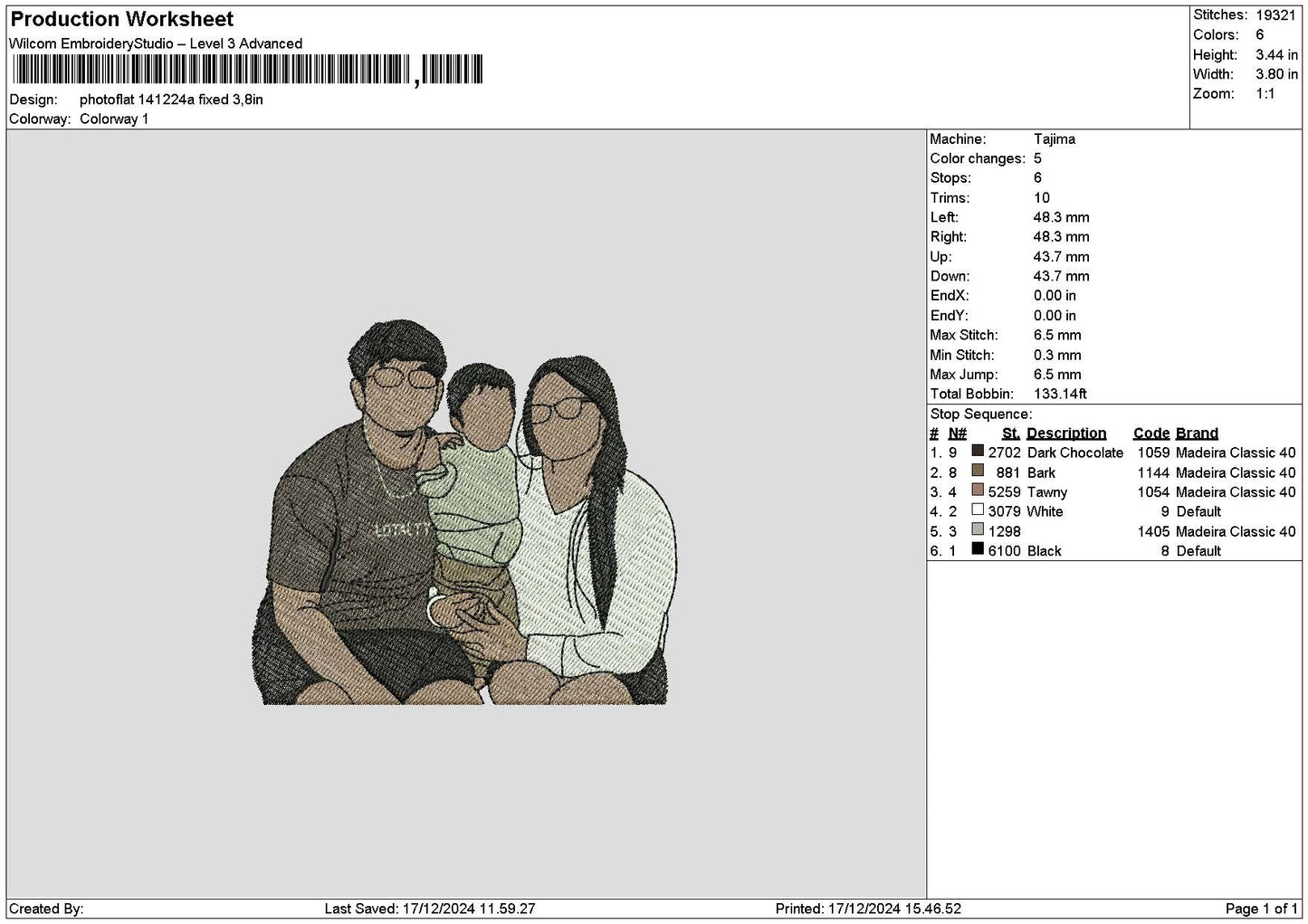 Photoflat 1412a Embroidery File 6 sizes