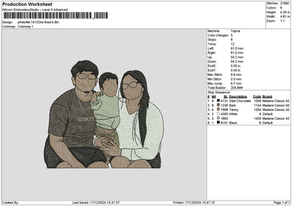 Photoflat 1412a Embroidery File 6 sizes