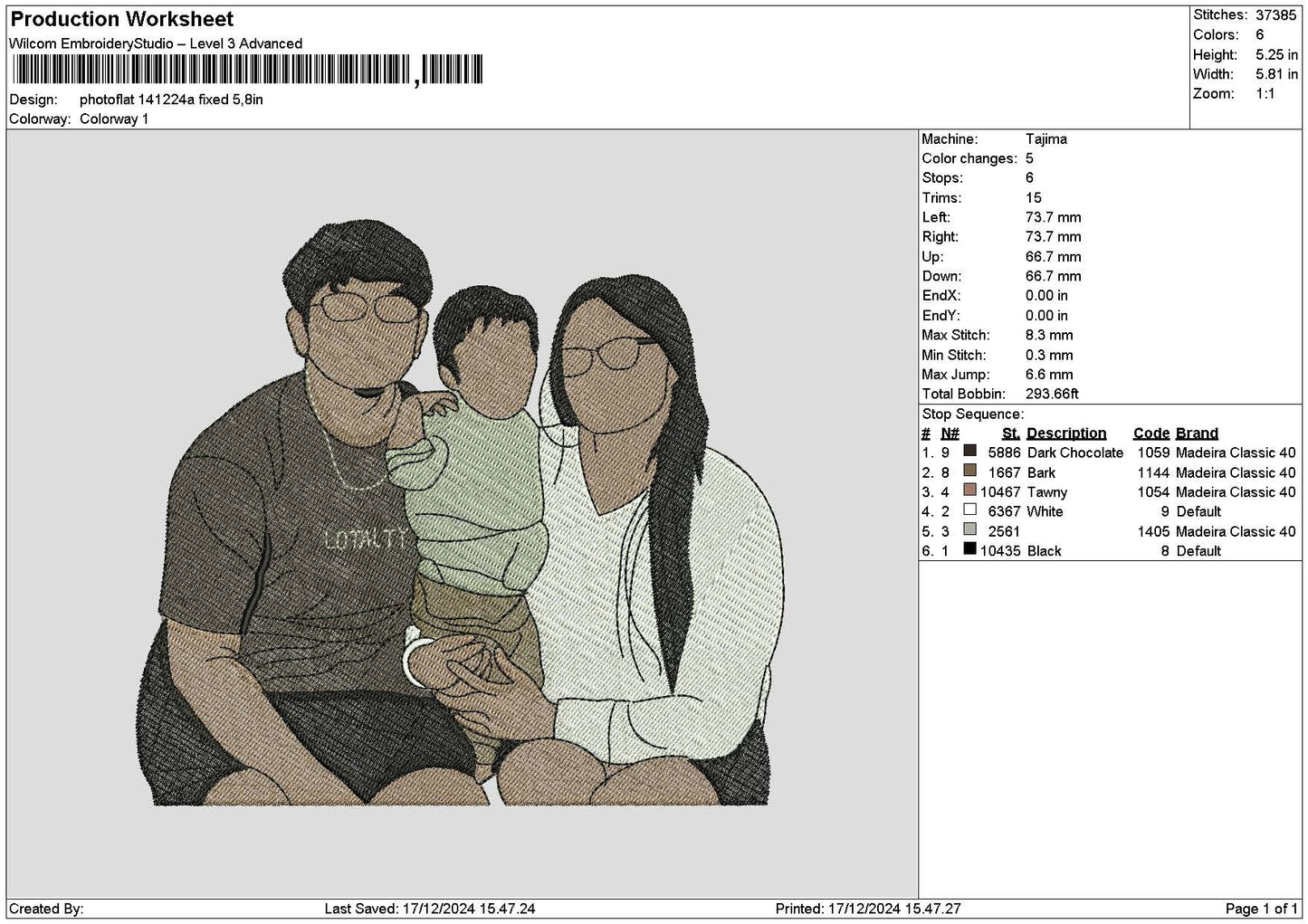 Photoflat 1412a Embroidery File 6 sizes