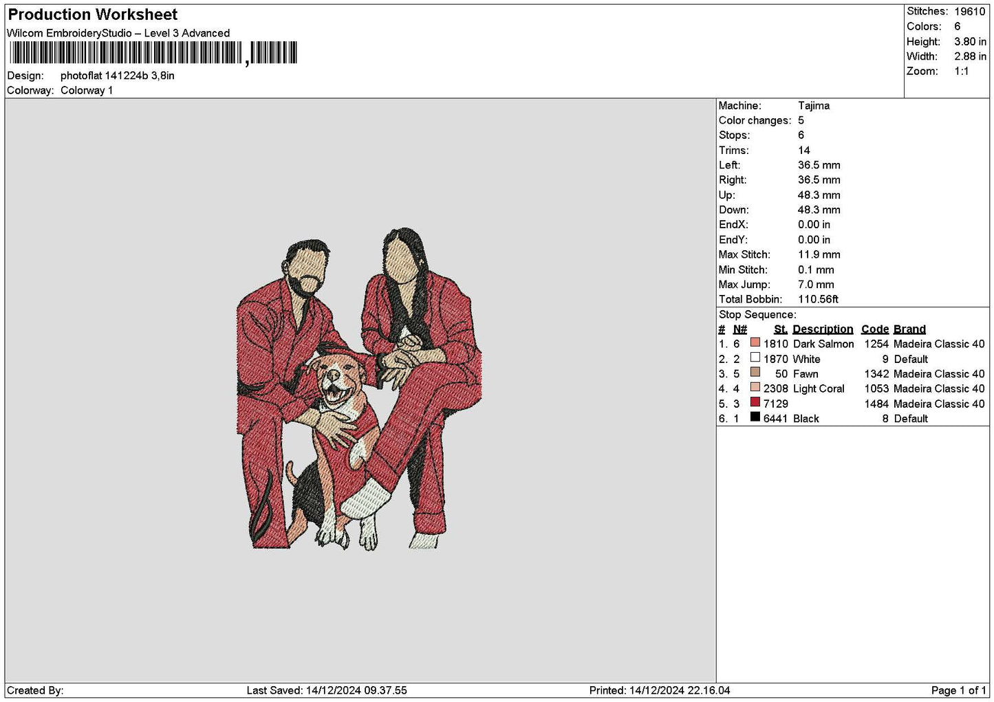Photoflat 1412b Embroidery File 6 sizes
