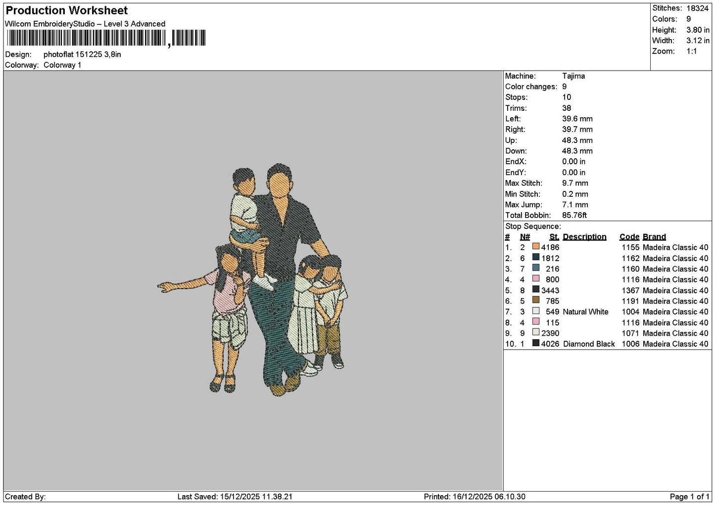 Photoflat 1512 Embroidery File 6 sizes