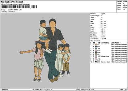Photoflat 1512 Embroidery File 6 sizes