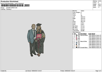 Photoflat 1606 Embroidery File 6 sizes