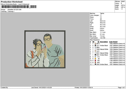 Photoflat 1612 Embroidery File 6 sizes