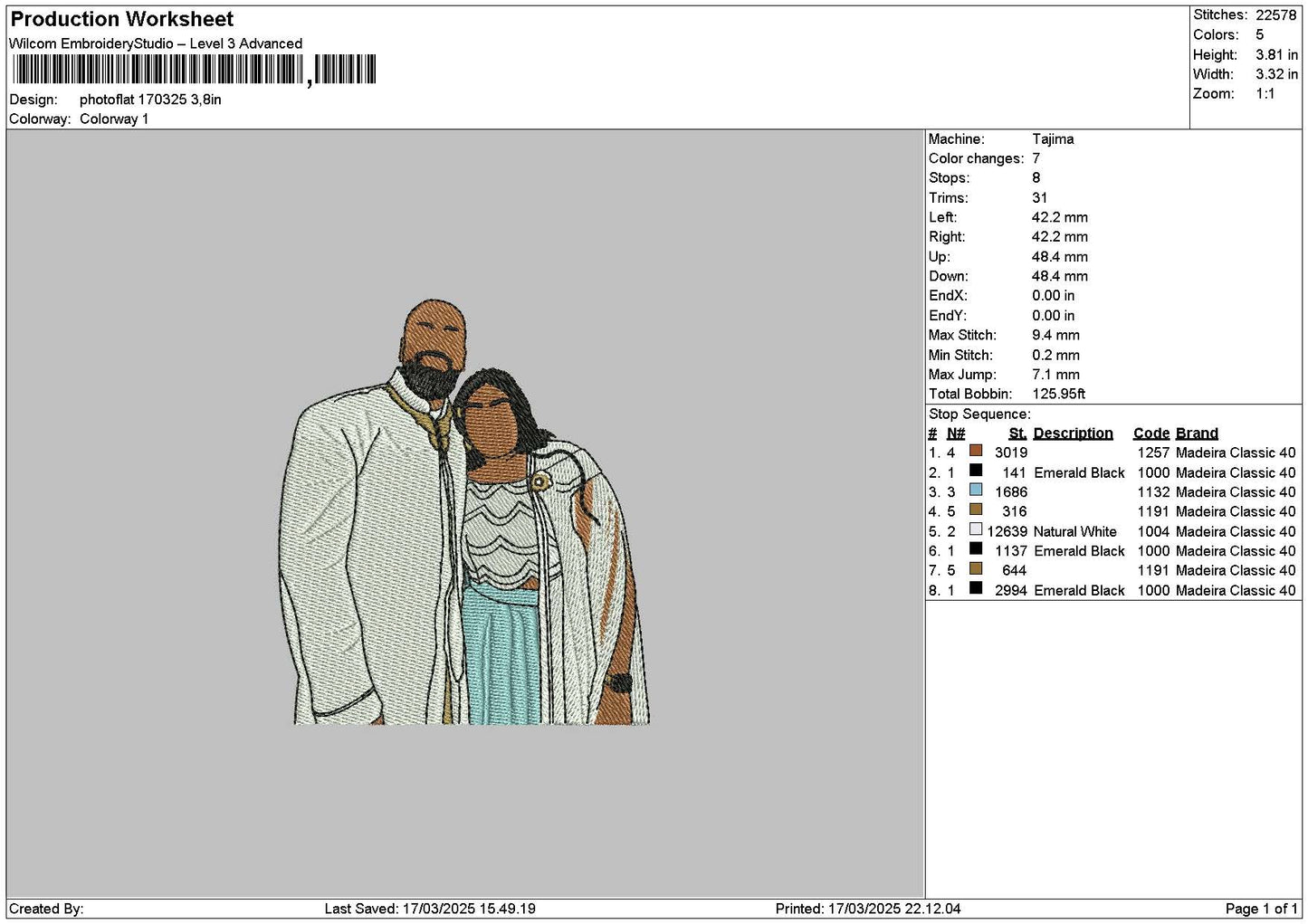 Photoflat 1703 Embroidery File 6 sizes
