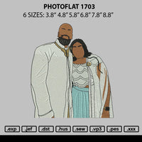 Photoflat 1703 Embroidery File 6 sizes