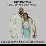 Photoflat 1703 Embroidery File 6 sizes