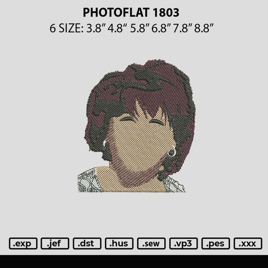 Photoflat 1803 Embroidery File 6 sizes