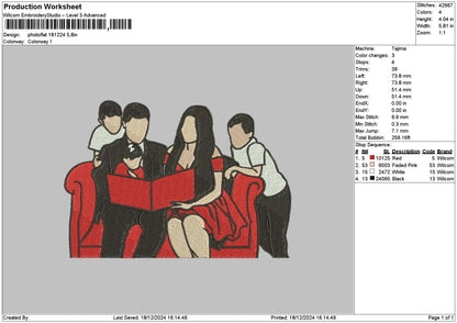 Photoflat 1812 Embroidery File 6 sizes