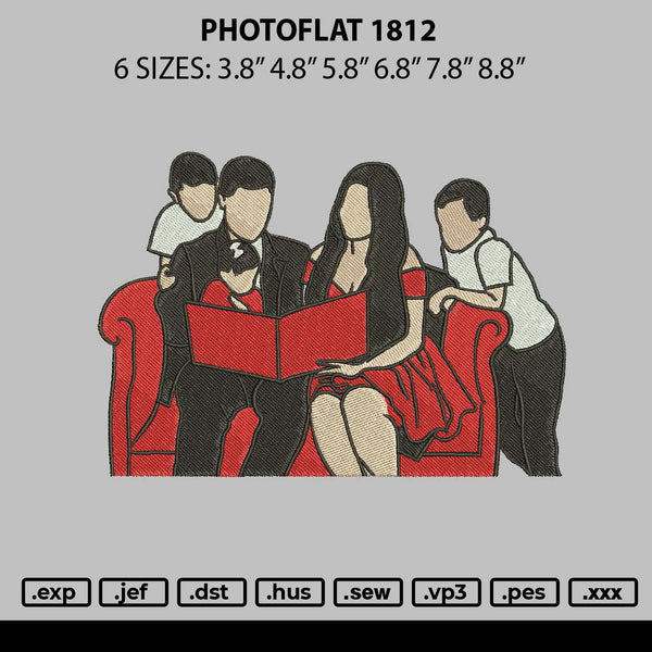 Photoflat 1812 Embroidery File 6 sizes