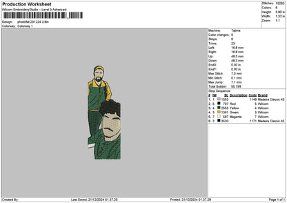 Photoflat 2012 Embroidery File 6 sizes