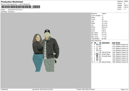 Photoflat 2101 Embroidery File 6 sizes