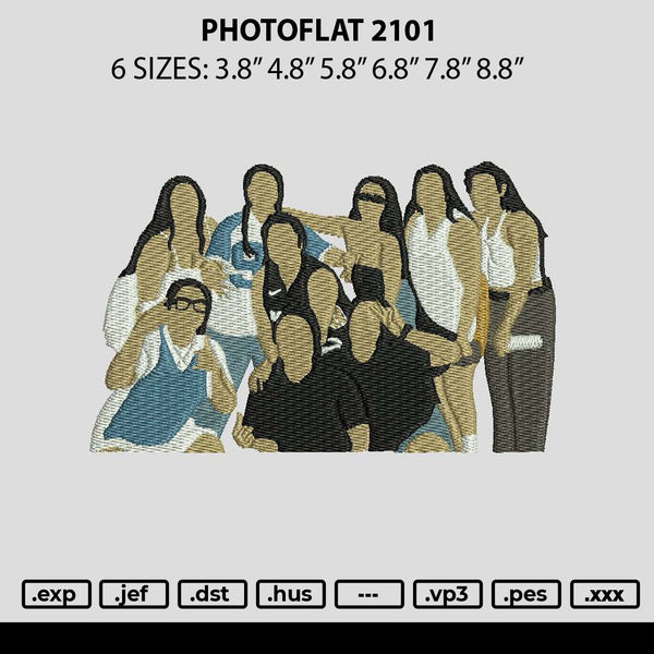 Photoflat 2201 Embroidery File 6 sizes