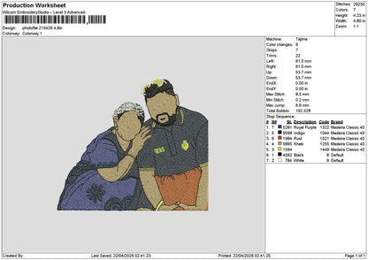 Photoflat 2104 Embroidery File 6 sizes