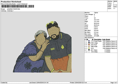 Photoflat 2104 Embroidery File 6 sizes
