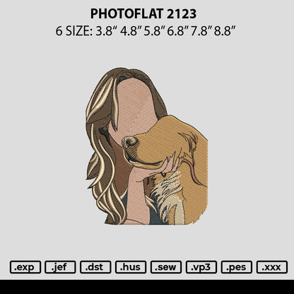 Photoflat 2123 Embroidery File 6 sizes
