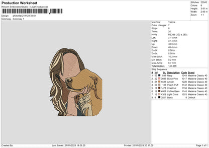 Photoflat 2123 Embroidery File 6 sizes