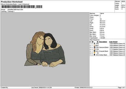Photoflat 2606 Embroidery File 6 sizes