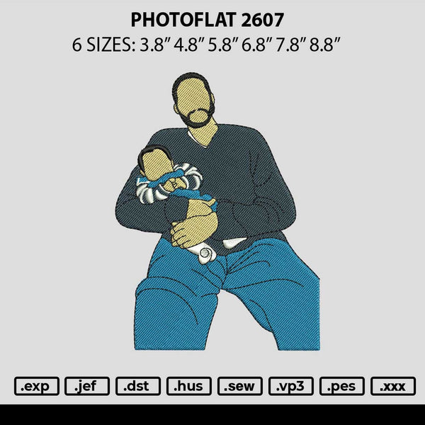 Photoflat 2607 Embroidery File 6 sizes