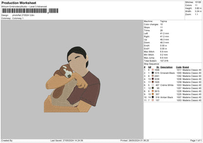 Photoflat 2705 Embroidery File 6 sizes