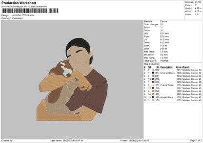 Photoflat 2705 Embroidery File 6 sizes