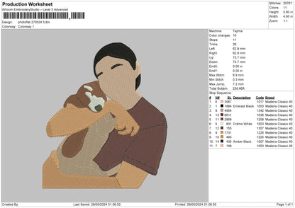 Photoflat 2705 Embroidery File 6 sizes