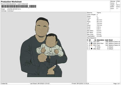 Photoflat 2812 Embroidery File 6 sizes