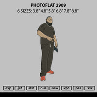 Photoflat 2909 Embroidery File 6 sizes