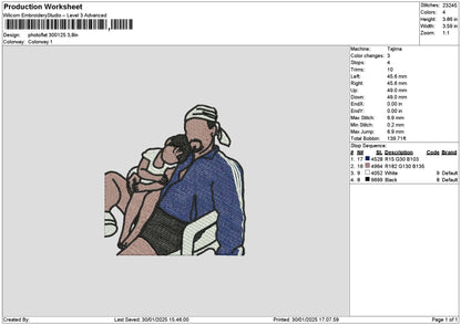 Photoflat 3001 Embroidery File 6 sizes