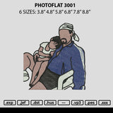 Photoflat 3001 Embroidery File 6 sizes