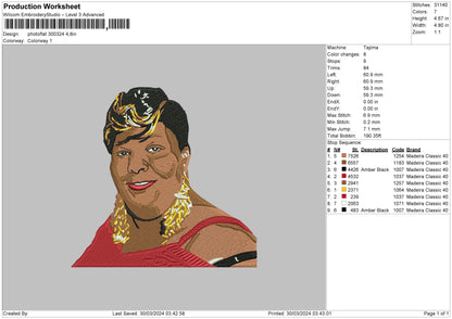 Photoembro 3024 Embroidery File 6 sizes
