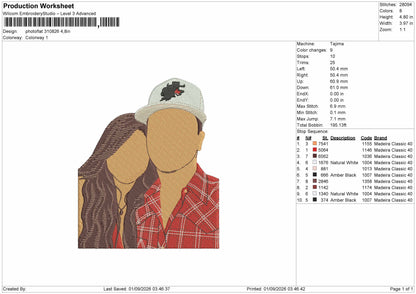 Photoflat 3108 Embroidery Machine Design File 6 sizes