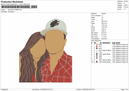 Photoflat 3108 Embroidery Machine Design File 6 sizes