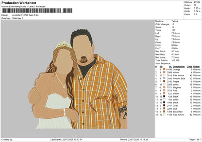 Photoflat 1107 Embroidery Machine Design File 6 sizes